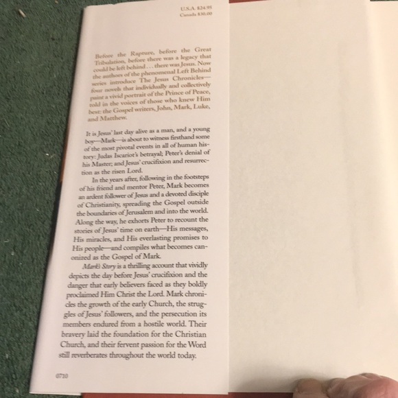 “Mark’s Story” from the Jesus Chronicles, Hardcover with dust jacket - Picture 2 of 3